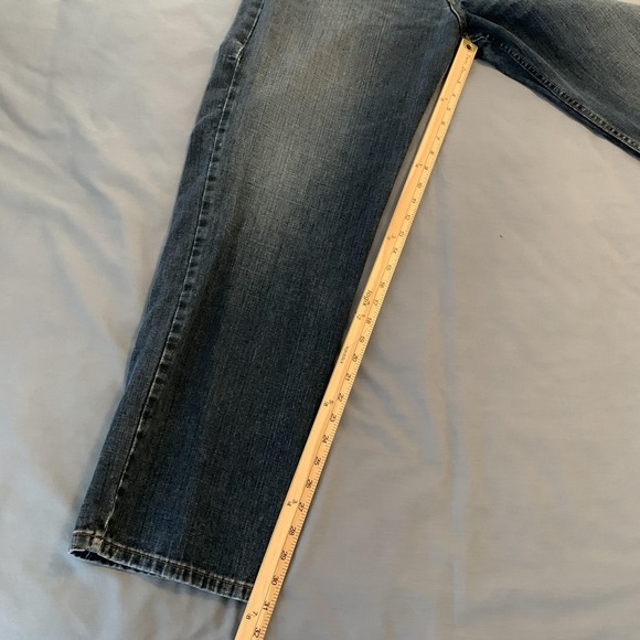 Signature By Levi Strauss & Co Jeans Mens 36x32 Blue Relaxed Straight Denim - Picture 7 of 11
